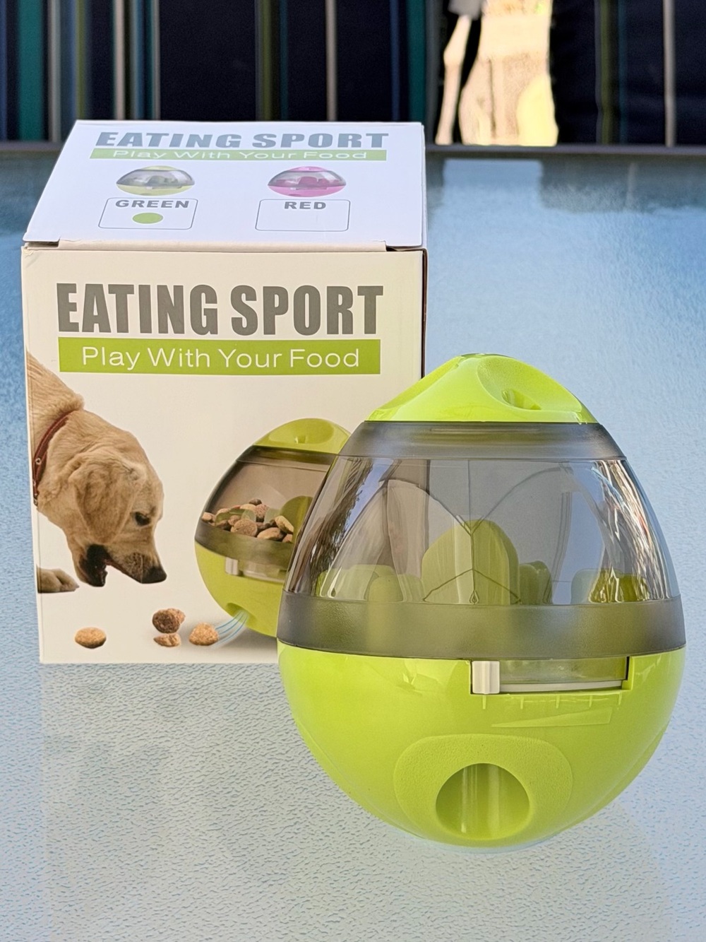 Interactive Dog Treat Dispenser - Green